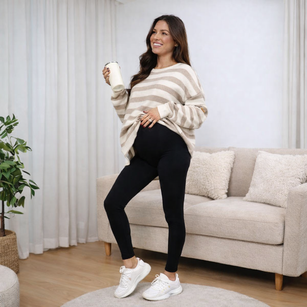 MaternityFlex Polaire – Le legging polaire ultra-confort pour futures mamans