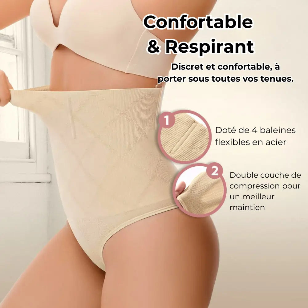 Culotte gainante taille haute post-partum