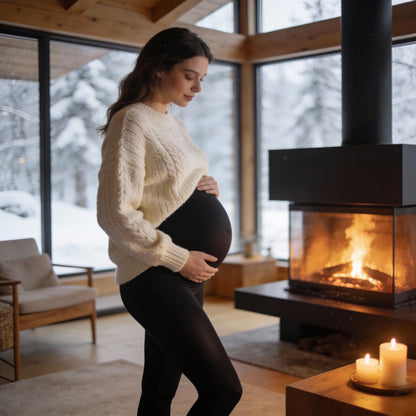 MaternityFlex Polaire – Le legging polaire ultra-confort pour futures mamans